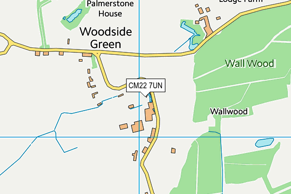 CM22 7UN map - OS VectorMap District (Ordnance Survey) CM22 7UN map - OS VectorMap District (Ordnance Survey)