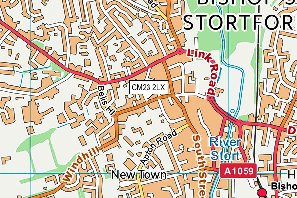 CM23 2LX map - OS VectorMap District (Ordnance Survey) CM23 2LX map - OS VectorMap District (Ordnance Survey)