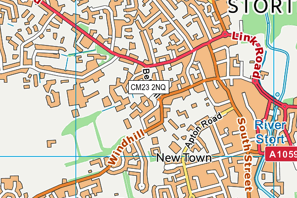 CM23 2NQ map - OS VectorMap District (Ordnance Survey) CM23 2NQ map - OS VectorMap District (Ordnance Survey)