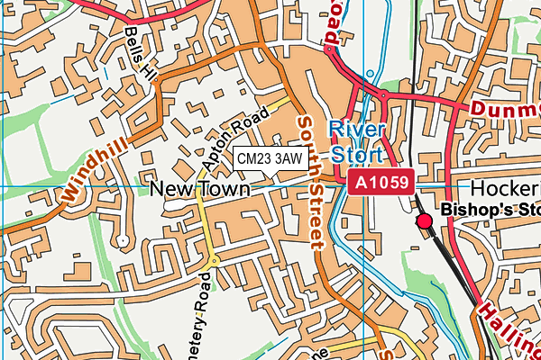 CM23 3AW map - OS VectorMap District (Ordnance Survey) CM23 3AW map - OS VectorMap District (Ordnance Survey)
