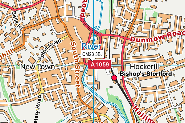 CM23 3BJ map - OS VectorMap District (Ordnance Survey) CM23 3BJ map - OS VectorMap District (Ordnance Survey)