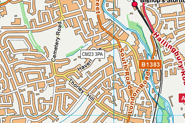 CM23 3PA map - OS VectorMap District (Ordnance Survey) CM23 3PA map - OS VectorMap District (Ordnance Survey)