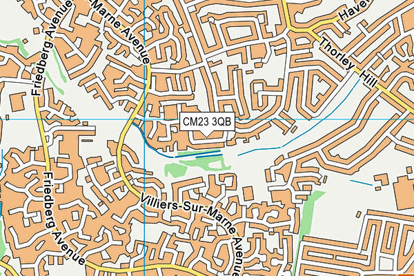 CM23 3QB map - OS VectorMap District (Ordnance Survey) CM23 3QB map - OS VectorMap District (Ordnance Survey)