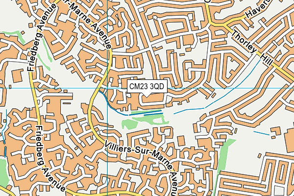 CM23 3QD map - OS VectorMap District (Ordnance Survey) CM23 3QD map - OS VectorMap District (Ordnance Survey)