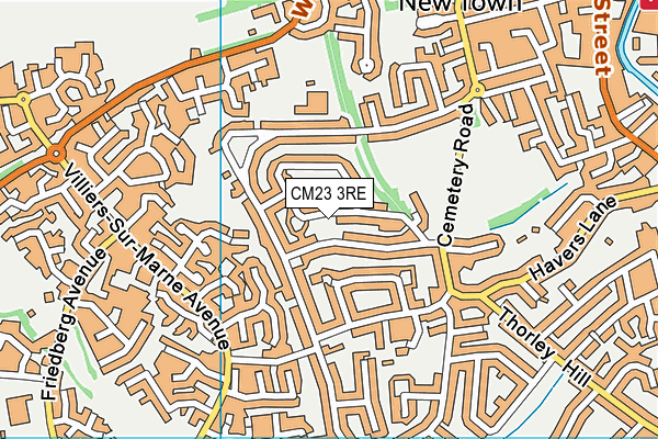 CM23 3RE map - OS VectorMap District (Ordnance Survey) CM23 3RE map - OS VectorMap District (Ordnance Survey)