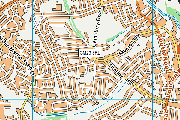 CM23 3RL map - OS VectorMap District (Ordnance Survey) CM23 3RL map - OS VectorMap District (Ordnance Survey)