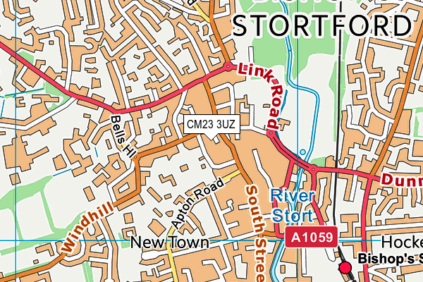 CM23 3UZ map - OS VectorMap District (Ordnance Survey) CM23 3UZ map - OS VectorMap District (Ordnance Survey)
