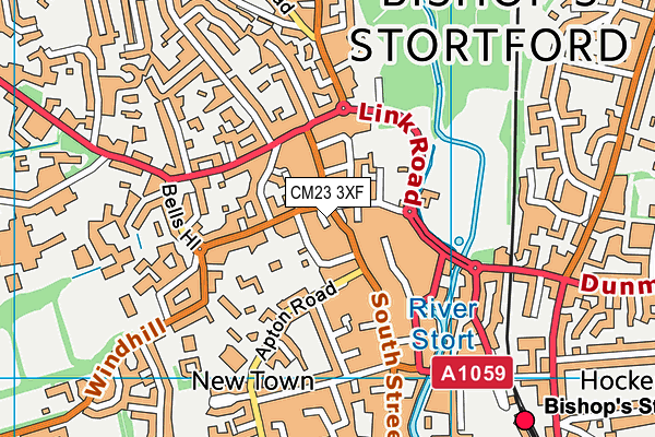 CM23 3XF map - OS VectorMap District (Ordnance Survey) CM23 3XF map - OS VectorMap District (Ordnance Survey)