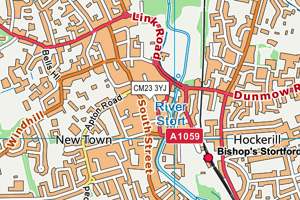 CM23 3YJ map - OS VectorMap District (Ordnance Survey) CM23 3YJ map - OS VectorMap District (Ordnance Survey)