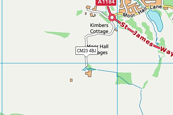 CM23 4BJ map - OS VectorMap District (Ordnance Survey)