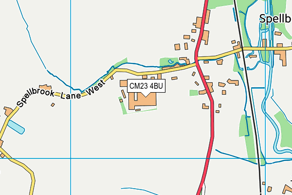 CM23 4BU map - OS VectorMap District (Ordnance Survey) CM23 4BU map - OS VectorMap District (Ordnance Survey)