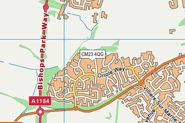 CM23 4QG map - OS VectorMap District (Ordnance Survey) CM23 4QG map - OS VectorMap District (Ordnance Survey)