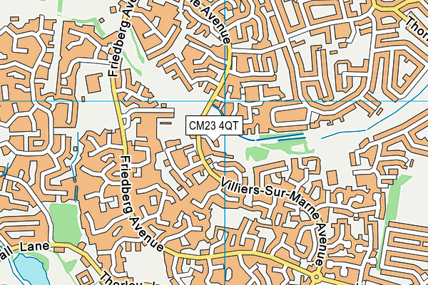 CM23 4QT map - OS VectorMap District (Ordnance Survey) CM23 4QT map - OS VectorMap District (Ordnance Survey)