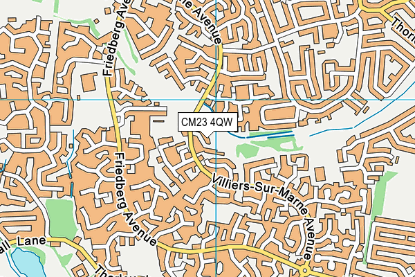 CM23 4QW map - OS VectorMap District (Ordnance Survey) CM23 4QW map - OS VectorMap District (Ordnance Survey)