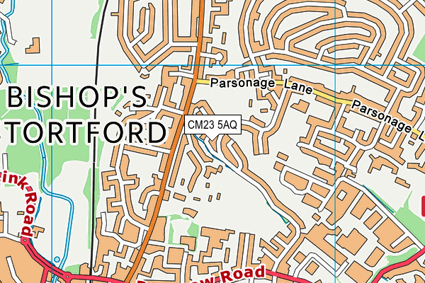 CM23 5AQ map - OS VectorMap District (Ordnance Survey) CM23 5AQ map - OS VectorMap District (Ordnance Survey)