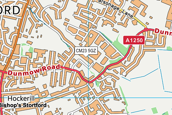 CM23 5GZ map - OS VectorMap District (Ordnance Survey) CM23 5GZ map - OS VectorMap District (Ordnance Survey)