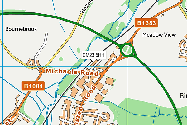 CM23 5HH map - OS VectorMap District (Ordnance Survey) CM23 5HH map - OS VectorMap District (Ordnance Survey)