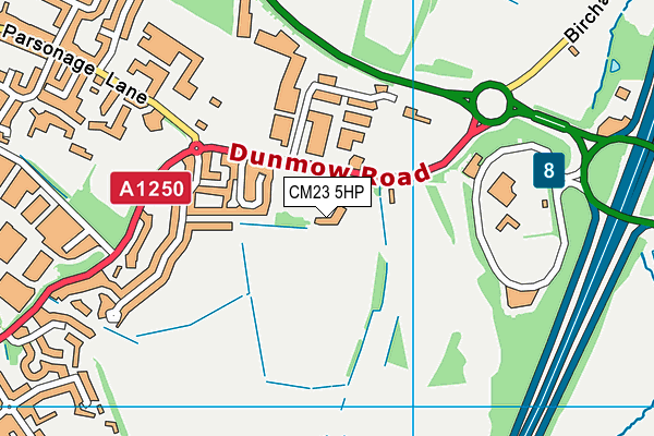 CM23 5HP map - OS VectorMap District (Ordnance Survey) CM23 5HP map - OS VectorMap District (Ordnance Survey)