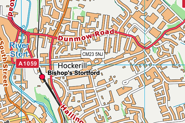 CM23 5NJ map - OS VectorMap District (Ordnance Survey) CM23 5NJ map - OS VectorMap District (Ordnance Survey)