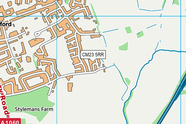 CM23 5RR map - OS VectorMap District (Ordnance Survey) CM23 5RR map - OS VectorMap District (Ordnance Survey)