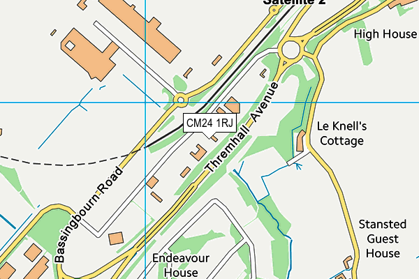 CM24 1RJ map - OS VectorMap District (Ordnance Survey) CM24 1RJ map - OS VectorMap District (Ordnance Survey)