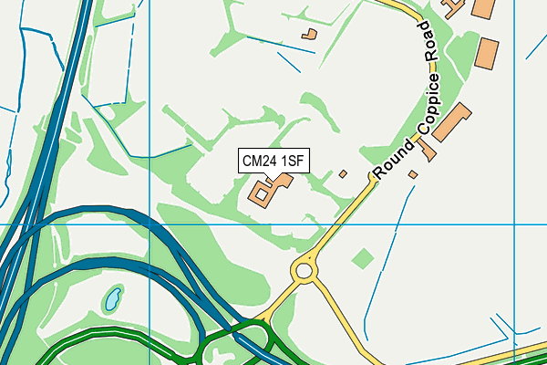 CM24 1SF map - OS VectorMap District (Ordnance Survey) CM24 1SF map - OS VectorMap District (Ordnance Survey)