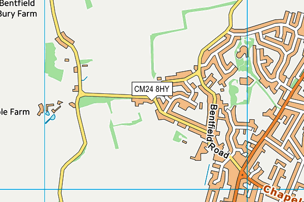 CM24 8HY map - OS VectorMap District (Ordnance Survey) CM24 8HY map - OS VectorMap District (Ordnance Survey)