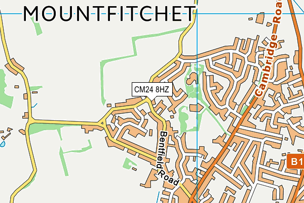 CM24 8HZ map - OS VectorMap District (Ordnance Survey) CM24 8HZ map - OS VectorMap District (Ordnance Survey)