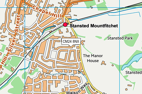 CM24 8NX map - OS VectorMap District (Ordnance Survey) CM24 8NX map - OS VectorMap District (Ordnance Survey)