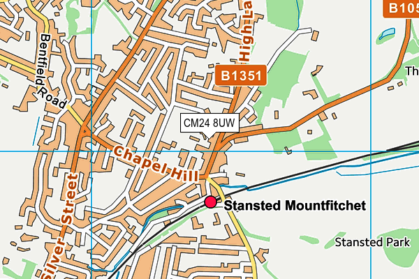 CM24 8UW map - OS VectorMap District (Ordnance Survey) CM24 8UW map - OS VectorMap District (Ordnance Survey)