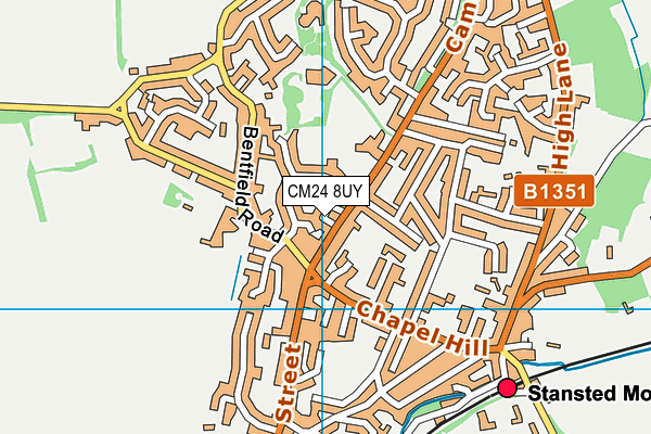 CM24 8UY map - OS VectorMap District (Ordnance Survey) CM24 8UY map - OS VectorMap District (Ordnance Survey)