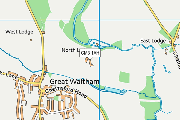 CM3 1AH map - OS VectorMap District (Ordnance Survey) CM3 1AH map - OS VectorMap District (Ordnance Survey)