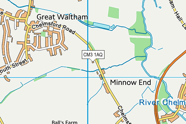 CM3 1AQ map - OS VectorMap District (Ordnance Survey) CM3 1AQ map - OS VectorMap District (Ordnance Survey)