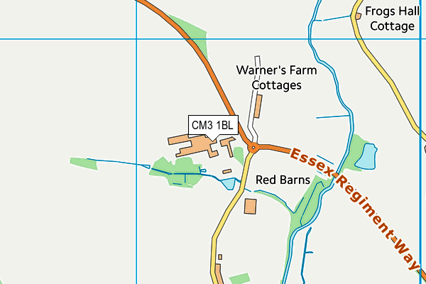 CM3 1BL map - OS VectorMap District (Ordnance Survey) CM3 1BL map - OS VectorMap District (Ordnance Survey)