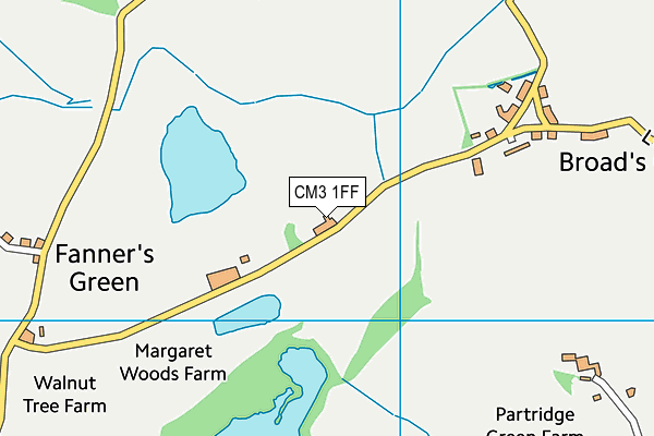CM3 1FF map - OS VectorMap District (Ordnance Survey) CM3 1FF map - OS VectorMap District (Ordnance Survey)