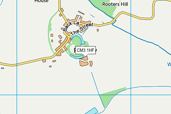 CM3 1HF map - OS VectorMap District (Ordnance Survey) CM3 1HF map - OS VectorMap District (Ordnance Survey)