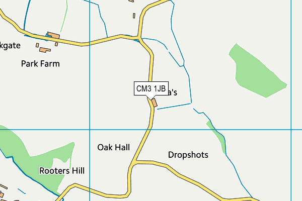CM3 1JB map - OS VectorMap District (Ordnance Survey) CM3 1JB map - OS VectorMap District (Ordnance Survey)
