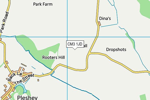 CM3 1JD map - OS VectorMap District (Ordnance Survey) CM3 1JD map - OS VectorMap District (Ordnance Survey)