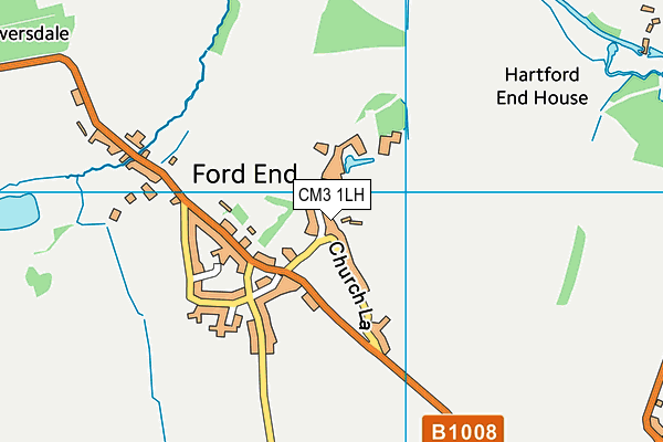 CM3 1LH map - OS VectorMap District (Ordnance Survey)