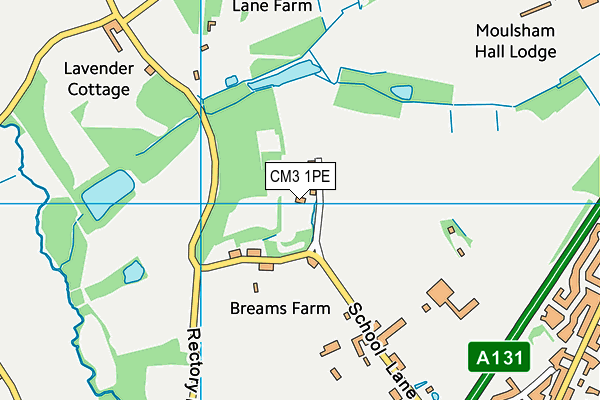 CM3 1PE map - OS VectorMap District (Ordnance Survey)