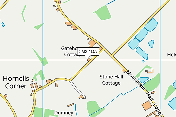 CM3 1QA map - OS VectorMap District (Ordnance Survey) CM3 1QA map - OS VectorMap District (Ordnance Survey)