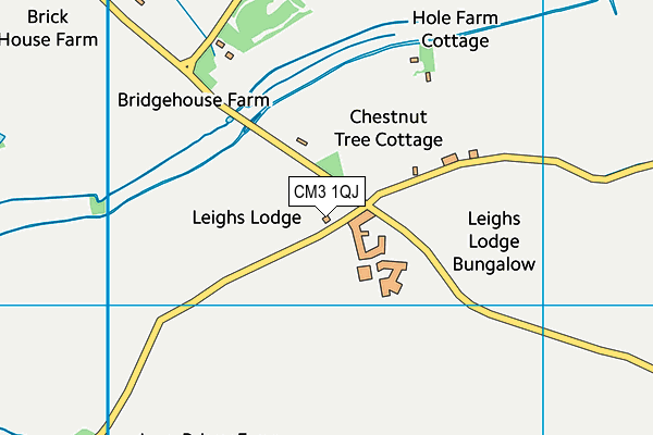 CM3 1QJ map - OS VectorMap District (Ordnance Survey) CM3 1QJ map - OS VectorMap District (Ordnance Survey)