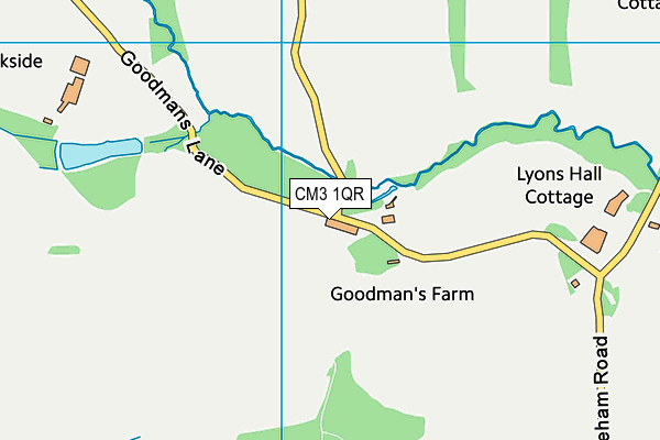 CM3 1QR map - OS VectorMap District (Ordnance Survey) CM3 1QR map - OS VectorMap District (Ordnance Survey)