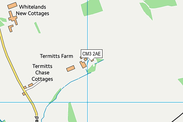 CM3 2AE map - OS VectorMap District (Ordnance Survey) CM3 2AE map - OS VectorMap District (Ordnance Survey)