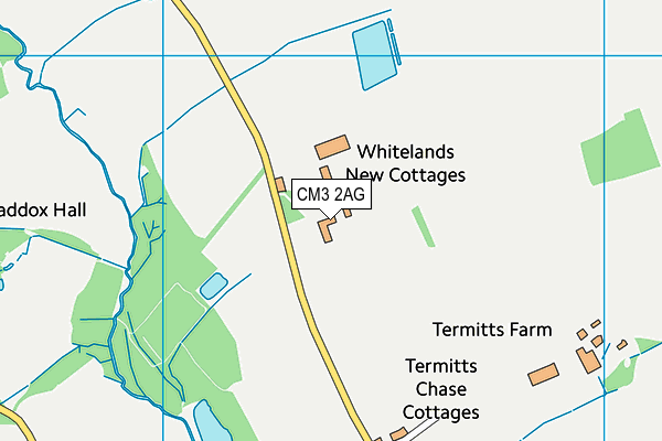 CM3 2AG map - OS VectorMap District (Ordnance Survey) CM3 2AG map - OS VectorMap District (Ordnance Survey)