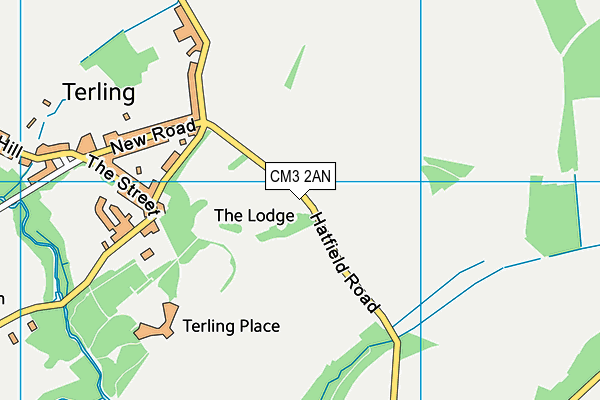 CM3 2AN map - OS VectorMap District (Ordnance Survey) CM3 2AN map - OS VectorMap District (Ordnance Survey)