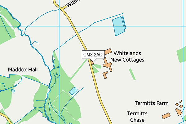 CM3 2AQ map - OS VectorMap District (Ordnance Survey) CM3 2AQ map - OS VectorMap District (Ordnance Survey)
