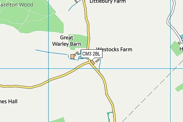 CM3 2BL map - OS VectorMap District (Ordnance Survey) CM3 2BL map - OS VectorMap District (Ordnance Survey)