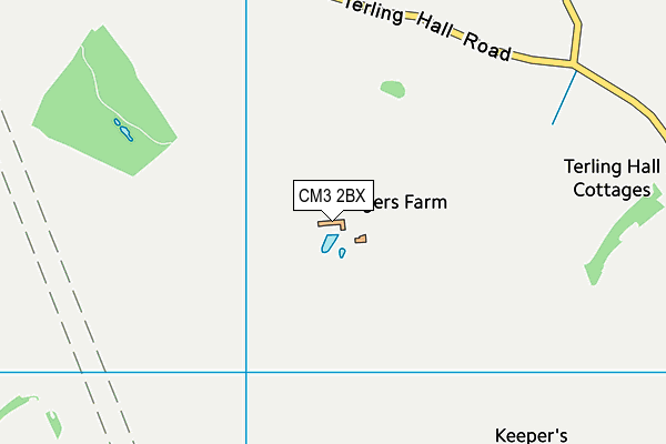 CM3 2BX map - OS VectorMap District (Ordnance Survey) CM3 2BX map - OS VectorMap District (Ordnance Survey)