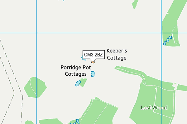 CM3 2BZ map - OS VectorMap District (Ordnance Survey) CM3 2BZ map - OS VectorMap District (Ordnance Survey)